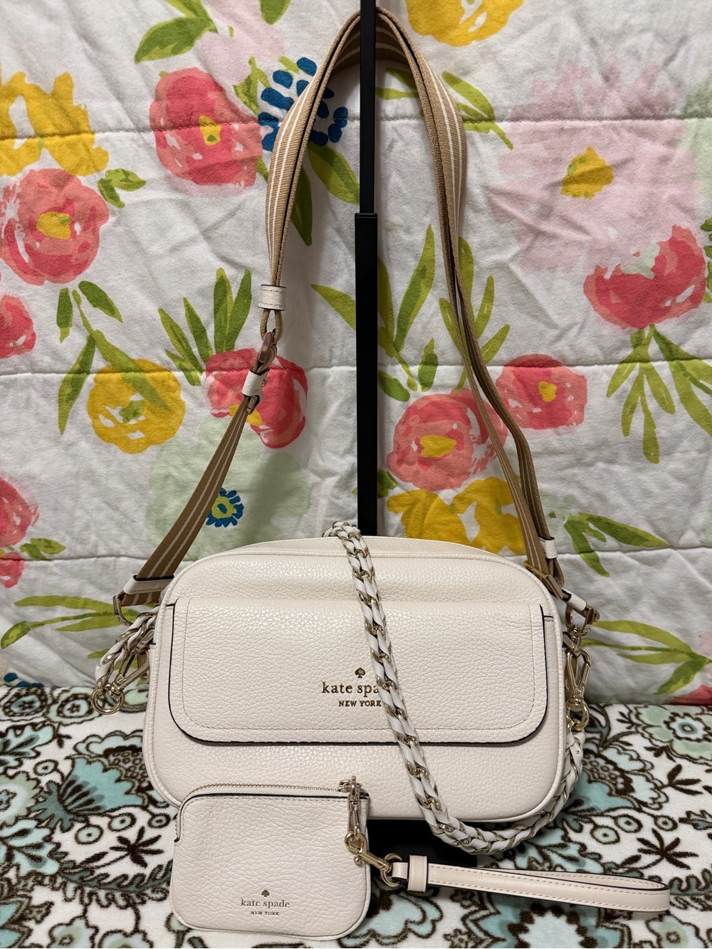 kate spade Rosie Pebbled flap Leather shoulder/crossbody bag